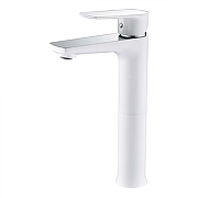 Смеситель для раковины Grocenberg GB3009WC Белый Хром