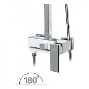 Душевая система Grocenberg GB7008WC Белая Хром-10