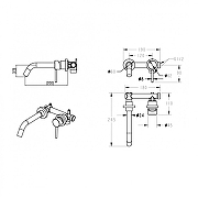 Смеситель для раковины Grocenberg GB511GO Золото-6