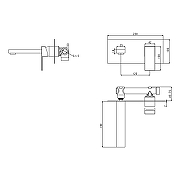 Смеситель для раковины Grocenberg GB588BL Черный матовый-5