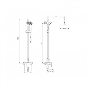 Душевая система Grocenberg GB7009CR Хром-11