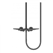 Душевая система Grocenberg GB7038BL с термостатом Черная матовая-3