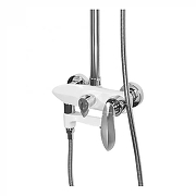 Душевая система Grocenberg GB7001WC Белая Хром-2