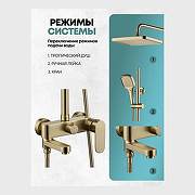 Душевая система Grocenberg GB7011MG Золото матовое-2