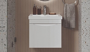 Тумба под раковину Velvex Vizo 50 tp.VIZ.COM.50.1Y подвесная Белый глянец-2