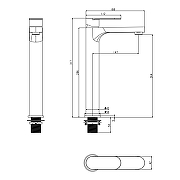 Смеситель для раковины Grocenberg GB3011MG Золото матовое-1
