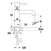 Смеситель для раковины Grocenberg GB2099NK Никель-3