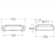 Мыльница Ramonsoler Accesorios SOP02OC Золото брашированное-2