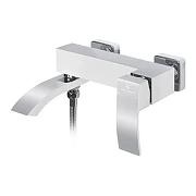 Смеситель для ванны Grocenberg GB8007WC Белый Хром-2