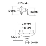Смеситель для душа Grocenberg GB9001GO Золото-1