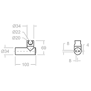 Держатель ручного душа Ramonsoler Hidroterapia 3726 Хром-2