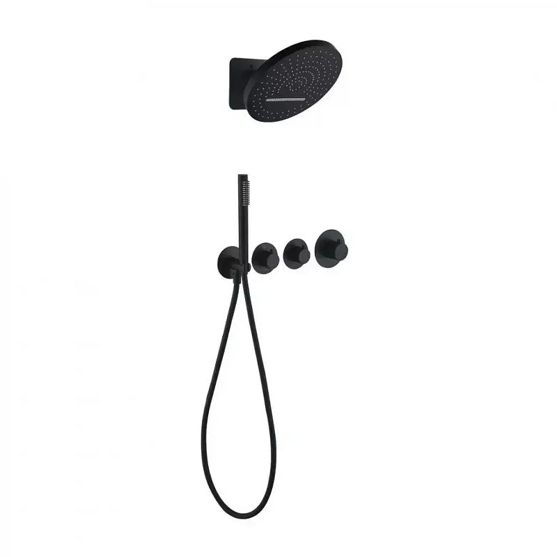 Душевая система Grocenberg GB5020BL с термостатом 