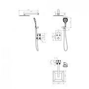 Душевая система Grocenberg GB5040CR с термостатом Хром-8