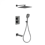 Душевая система Grocenberg GB5050BG с термостатом Графит