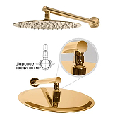 Душевая система Grocenberg GB5001GO Золото-10