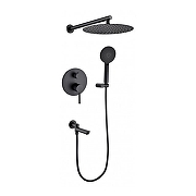 Душевая система Grocenberg GB5001BL Черная матовая
