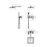 Душевая система Grocenberg GB5080BL Черная матовая-6