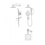 Душевая система Grocenberg GB5007NK Никель-13