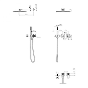 Душевая система Grocenberg GB5090CR Хром-9