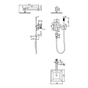Душевая система Grocenberg GB5089CR-1 Хром-14