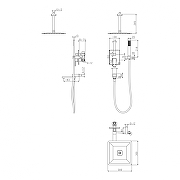 Душевая система Grocenberg GB5089NK-2 Никель-14