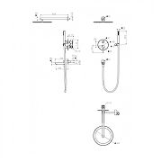 Душевая система Grocenberg GB5099BG-1 Графит-15