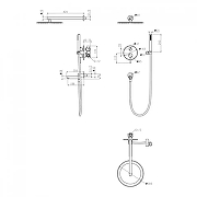 Душевая система Grocenberg GB5099CR-1 Хром-14
