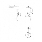 Душевая система Grocenberg GB5099CR-3 Хром-12