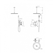 Душевая система Grocenberg GB5099CR-4 Хром-12