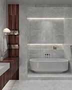 Керамогранит Arcadia Ceramica Onyx White Cloud FP1027-A белый полированный 60х120 см-7