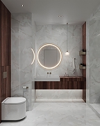 Керамогранит Arcadia Ceramica Onyx White Cloud FP1027-A белый полированный 60х120 см-8