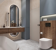 Керамогранит Arcadia Ceramica Arctic Pearl CR4011-A бежевый карвинг 60х120 см-8