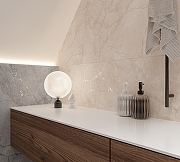 Керамогранит Arcadia Ceramica Arctic Pearl CR4011-A бежевый карвинг 60х120 см-9