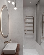 Керамогранит Arcadia Ceramica Arctic White Carving CR4007-A белый с серым карвинг 60х120 см-9