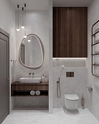 Керамогранит Arcadia Ceramica Arctic White Carving CR4007-A белый с серым карвинг 60х120 см-11