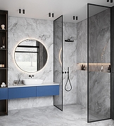 Керамогранит Arcadia Ceramica Bolivia Dove CR4009-A серый карвинг 60х120 см-7