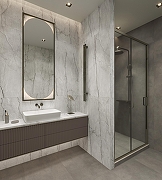 Керамогранит Arcadia Ceramica Condor Light Grey CR4013-A светло-серый карвинг 60х120 см-7