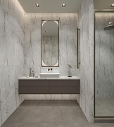 Керамогранит Arcadia Ceramica Condor Light Grey CR4013-A светло-серый карвинг 60х120 см-8