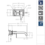 Смеситель для раковины Ramonsoler Alexia 362103 Хром-3