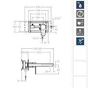 Смеситель для раковины Ramonsoler Alexia 362103 Хром-3