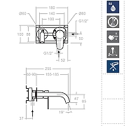 Смеситель для раковины Ramonsoler Alexia 362101 Хром-3