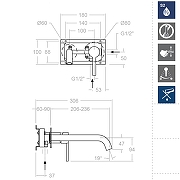 Смеситель для раковины Ramonsoler Drako 332103 Хром-4