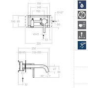 Смеситель для раковины Ramonsoler Drako 332002 Хром-2