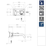 Смеситель для раковины Ramonsoler Tzar 342101 Хром-2