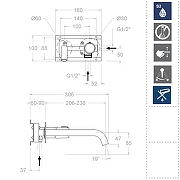 Смеситель для раковины Ramonsoler Tzar 342103OC Золото брашированное-2