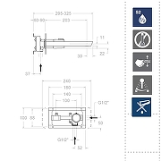 Смеситель для раковины Ramonsoler Tzar 342001 Хром-2
