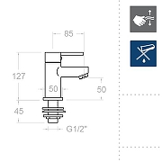 Кран для одного типа воды Ramonsoler Drako 3371AX1 Хром-2