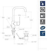 Смеситель для раковины Ramonsoler Ypsilon Plus 6411VA1167 Хром-2