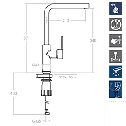 Смеситель для кухни Ramonsoler Drako 332902 Хром-3