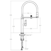 Смеситель для кухни Ramonsoler Kitchen Magnet 898801MC Хром-3